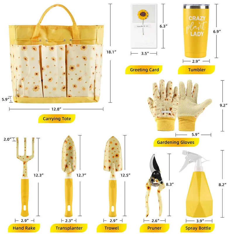 Gardening Tools Gloves - Wytrzymały Zestaw Narzędzi Ogrodowych Damski Uroczy