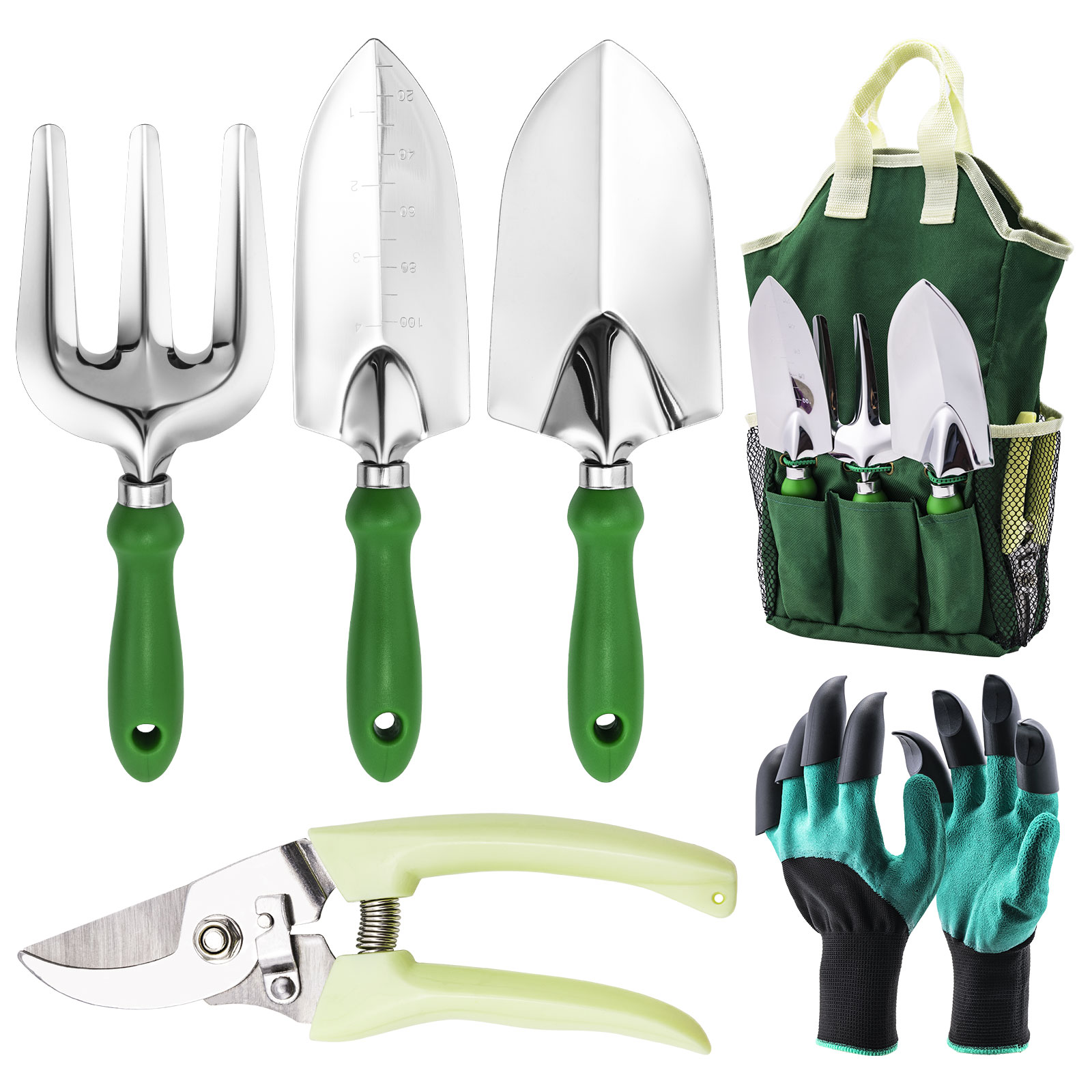 Gardening Tools Gloves - Zestaw narzędzi ogrodniczych Goture, zawierający nożyce