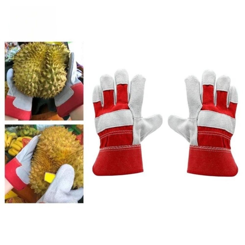 Gardening Tools Gloves - Rękawice ogrodnicze ze skóry bydlęcej, odporne