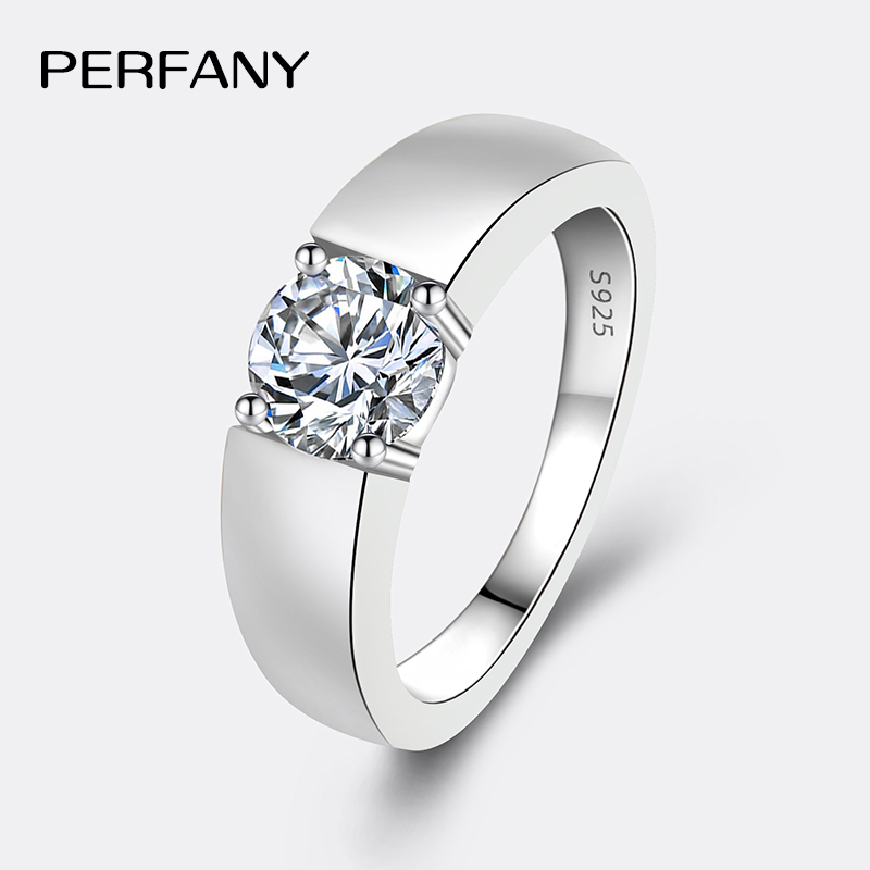 Gardening Tools Brands - PERFANY 0.5/1CT pierścionek z moissanitem dla