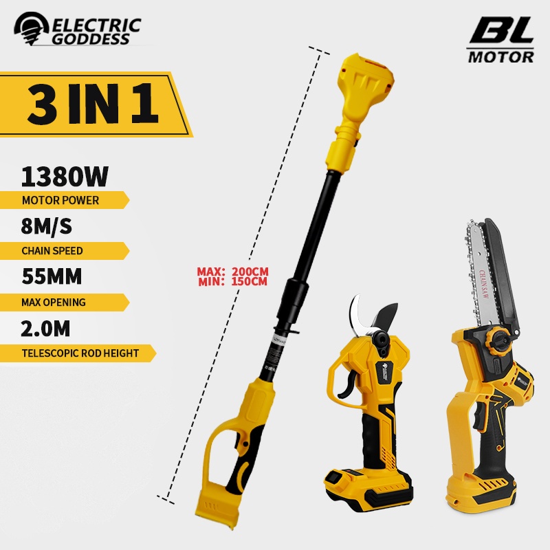 Gardening Tools Brands - Akumulatorowa pilarka elektryczna bezszczotkowa 6 cali