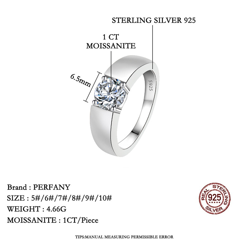 PERFANY 0.5/1CT pierścionek z  – Gardening Tools Brands recenzja i cena