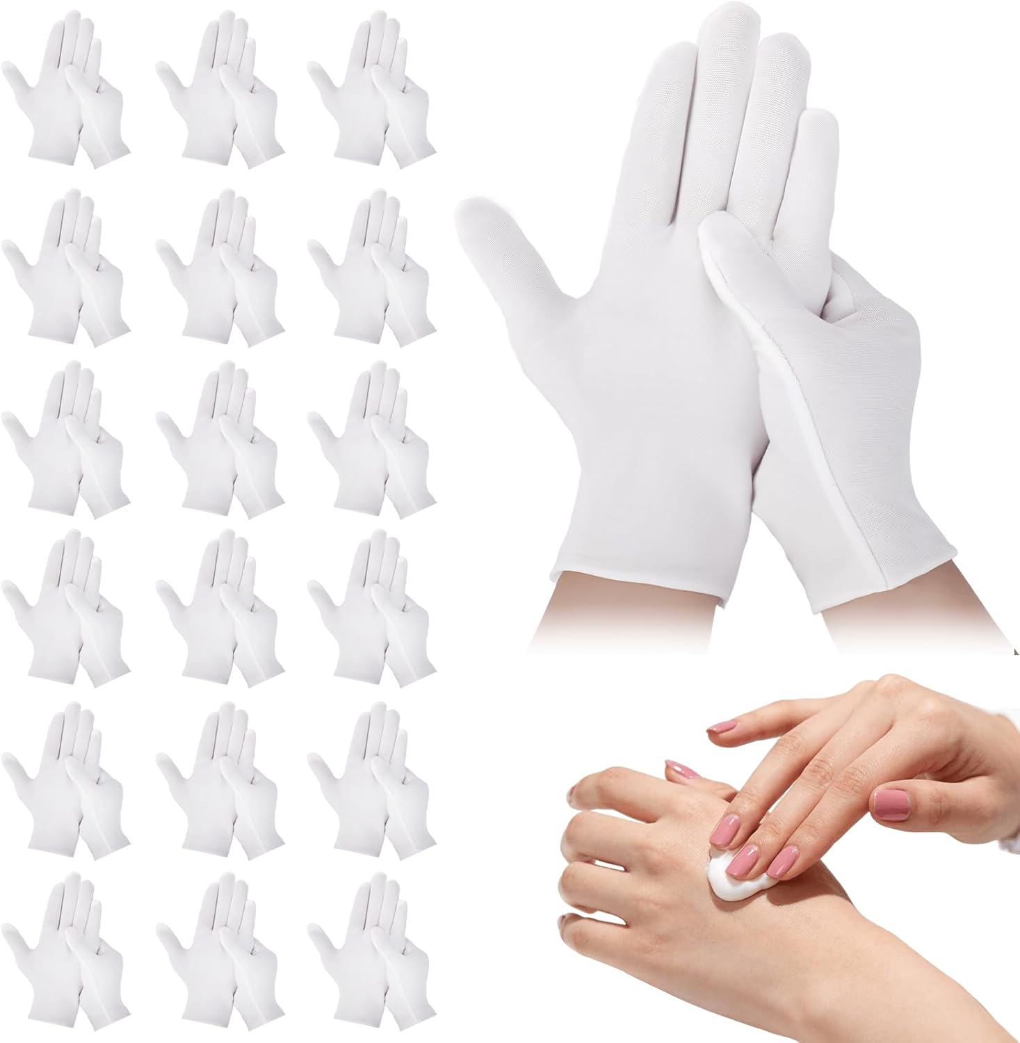 1/5 Par Jednorazowych Białych  – Gardening Tools Gloves recenzja i cena